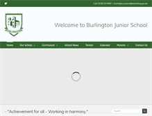 Tablet Screenshot of burlingtonjuniorschool.org